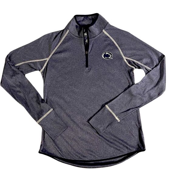 Women’s Colosseum Heathered Navy Penn State Nittany Lions Quarter-Zip Top • NWOT - Picture 1 of 9